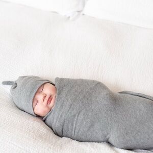 NEW Zestt Organics Organic Cotton Newborn Dream Bundle Gray